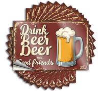 Car Stickers and Decals Enjoy Cold Beer with Your Best Friends Tonight! Stickers 10Pcs Toolbox Stickers and Decals Decal Stickers for Car(6X9CM)