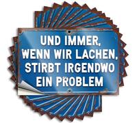 Car Stickers and Decals Everytime We Laugh, Somewhere A Problem Dies Stickers 10Pcs Toolbox Stickers and Decals Decal Stickers for Car(6X9CM)