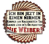 Car Stickers and Decals German Humor: A Sign About Women's Secrets Stickers 10Pcs Toolbox Stickers and Decals Decal Stickers for Car(12X18CM)