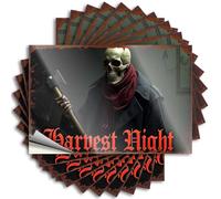 Car Stickers and Decals Harvest Night: The Grim Reaper'S Warning Stickers 10Pcs Toolbox Stickers and Decals Decal Stickers for Car(12X18CM)