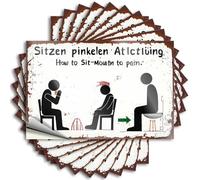 Car Stickers and Decals How to Sit: from Mouth to Pain Stickers 10Pcs Toolbox Stickers and Decals Decal Stickers for Car(12X18CM)