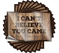 Car Stickers and Decals I Can't Believe You Came That's What She Said Funny Sticker 10 Pcs Funny Sticker Hardhat Stickers and Decals(8X12CM)