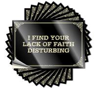 Car Stickers and Decals I Find Your Lack of Faith Disturbing Stickers Funny Car Stickers Funny Car Decals (Color : Colour, Size : 8X12CM)