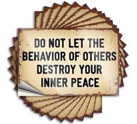 Car Stickers and Decals Maintain Inner Peace Amidst External Chaos Stickers 10Pcs Toolbox Stickers and Decals Decal Stickers for Car(6X9CM)