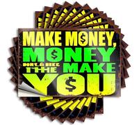Car Stickers and Decals Make Money, Makes You Stickers 10Pcs Toolbox Stickers and Decals Decal Stickers for Car(8X12CM)