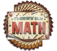 Car Stickers and Decals Math is Fun: A Joyful Journey Through Numbers Stickers 10Pcs Toolbox Stickers and Decals Decal Stickers for Car(6X9CM)