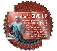 Car Stickers and Decals Motivational Poster: Don't Give Up - Inspirational Words for Heal Stickers 10Pcs Toolbox Stickers and Decals Decal Stickers for Car(6X9CM)