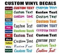 Car Stickers and Decals Personalised Vinyl Stickers Custom Car Decals Design Your Own Name,20 Fonts,12 Colors,Multi Sizes, Vinyl Name Stickers for Walls,Motorhome,Glass,Mirror,Windows,Water Bottle
