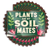 Car Stickers and Decals Plants are My Soil Mates: A Gardener's Devotion Stickers 10Pcs Toolbox Stickers and Decals Decal Stickers for Car(6X9CM)