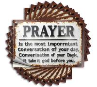 Car Stickers and Decals Prayer: The Most Important Conversation of Your Day Stickers 10Pcs Toolbox Stickers and Decals Decal Stickers for Car(8X12CM)