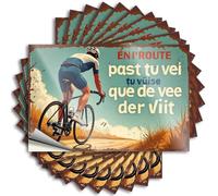 Car Stickers and Decals Ride Into The Unknown: A Cyclist'S Journey Through Nature Stickers 10Pcs Toolbox Stickers and Decals Decal Stickers for Car(8X12CM)