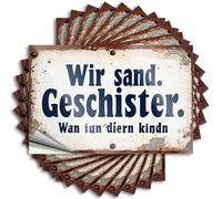 Car Stickers and Decals Rustic German Sign: 'We Send Cleaned When Your Children' Stickers 10Pcs Toolbox Stickers and Decals Decal Stickers for Car(6X9CM)