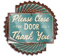 Car Stickers and Decals Rustic Vintage Sign: Please Close The Door, Thank You Stickers 10Pcs Toolbox Stickers and Decals Decal Stickers for Car(12X18CM)
