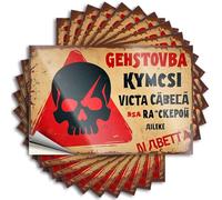 Car Stickers and Decals Skull Warning: Danger Ahead - Gehstovba Kymcsi Stickers 10Pcs Toolbox Stickers and Decals Decal Stickers for Car(12X18CM)