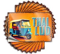 Car Stickers and Decals Thai Tuk-Tuk Ride Stickers 10Pcs Hardhat Stickers and Decals Funny Bumper Stickers(6X9CM)