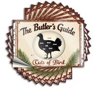Car Stickers and Decals The Butler'S Guide to Cuts of Bird Stickers 10Pcs Toolbox Stickers and Decals Decal Stickers for Car(6X9CM)