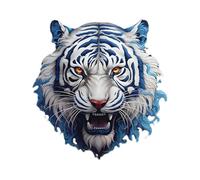 Car Stickers and Decals,Tiger Head Car Bumper Sticker Motorcycle Stickers | Anti-Scratch Auto Decorative Sticker Self-Adhesive Decal Car Exterior Decoration Accessories