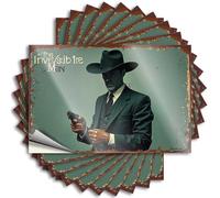 Car Stickers and Decals Vintage Style: The Invisible Man's Daring Adventure Stickers 10Pcs Toolbox Stickers and Decals Decal Stickers for Car(12X18CM)