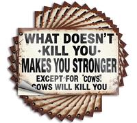 Car Stickers and Decals What Doesn't Kill You Makes Stronger: A Humorous Warning Abou Stickers 10Pcs Toolbox Stickers and Decals Decal Stickers for Car(8X12CM)