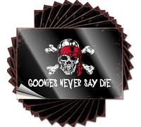 Car Stickers and Stickers Goonies Say Never Die Funny Sticker 10 Pcs Funny Garage Signs for Men Anti-Pray Stickers (Size : 6 * 9cm)