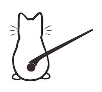 Car Stickers Car Rear Wiper Cat Sticker Windscreen Wiper Sticker Cartoon Cats Decals Reflective Stickers Auto Decoration Wiper Decals Funny Cat Moving Tail Reflective Stickers