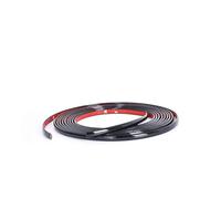 Car Stickers Chrome Body Trim Door Protector Auto Window Roof Waterproof Decorative Protective Strip PVC Bright Black Side Skirts