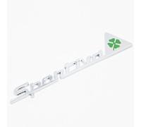 Car Stickers for Alfa Romeo, 3D ABS Side Door Trunk Decorate Decal Four-Leaf Clover Badge Car Stickers Auto Styling Accessories,-White A