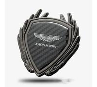 Car Stickers for Aston Martin Vantage/DB12/DBX/Vanquish/Valhalla/Valour, Car Logo Stickers, 3D Logo Stickers, Body Badges,Carbon fiber black