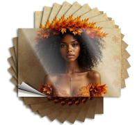 Car Stickers for Men Autumn Leaves Adorn Her, Nature's Crown She Wears Sticker 10Pcs Car Stickers Funny Sticker(12X18CM)