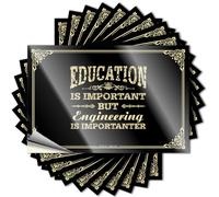 Car Stickers for Men Education is Important But Engineering is Importanter Stickers Decals for Cars Funny Sticker(12X18CM)