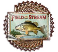 Car Stickers for Men Field & Stream: A Classic Fishing Adventure Sign Stickers 10Pcs Funny Stickers for Adults Car Stickers(12X18CM)