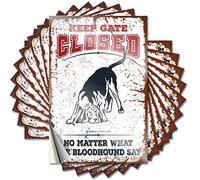 Car Stickers for Men Keep Gate Closed No Matter What The Bloodhound Say Funny Sticker 10 Pcs Car Window Stickers Funny Car Decals(12X18CM)