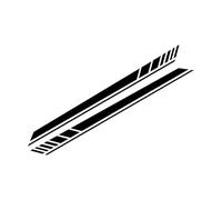 Car Stickers， For V=W Transporter T4 T5 T6 Camper Van Long Stripes Side Graphics Vinyl Decals Auto Tuning Accessories MattBlack