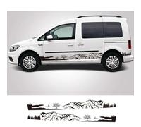 Car Stickers, For VW Caddy MK1 MK2 MK3 MK4 4 3 2 Maxi Kombi Vinyl Decals Camper Van Graphics Auto Tuning Accessories Car Side Skirt stripe decal Decals