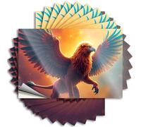 Car Stickers Funny A Majestic Mythical Creature with Wings Spread Wide. Stickers 10Pcs Decals for Cars Funny Stickers(8X12CM)