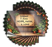 Car Stickers Funny Choosing Hope, Faith, and Love Today Stickers 10Pcs Bar Signs for Home Decor Car Stickers Funny(8X12CM)