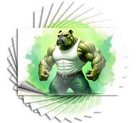 Car Stickers Funny Green Muscle Bulldog: The Ultimate Power Stickers 10Pcs Man Cave Wall Decor Car Stickers and Decals(6X9CM)