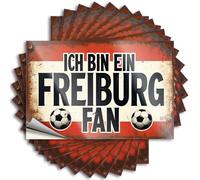 Car Stickers Funny I Am A Passionate Freiburg Football Fan Stickers 10Pcs Mechanic Stickers Tool Box Stickers(8X12CM)