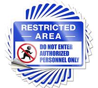 Car Stickers Funny Restricted Area Sign, Do Not Enter, Authorized Personnel Only Funny Sticker 10 Pcs Man Cave Bar Funk Around and Find Out Sticker(6X9CM)
