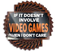 Car Stickers Funny Video Games: The Ultimate Interest Stickers 10Pcs Man Cave Wall Decor Car Stickers and Decals(8X12CM)