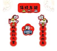 Car Stickers - Magnetic Mini Semi-Detached | Chinese New Year Distics & Spring Festival | for Men Women SUV Truck Door Exterior Interior Vehicle Interior