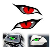 Car Stickers Personality Eye Car Decal,2 Pcs Motorcycle Stickers Decals,Evil Eyes Sticker,Waterproof Stickers for Bumpers Laptop Wall Phones Window and More