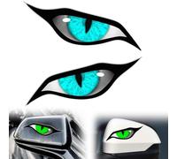 Car Stickers Personality Eye Car Decal,2 Pcs Motorcycle Stickers Decals,Evil Eyes Sticker,Waterproof Stickers for Bumpers Laptop Wall Phones Window and More
