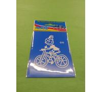 Car Stickers ~ Sticker ~ 'My Family' ~ GIRL ~ ON BIKE (G10)