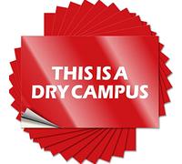 Car Stickers This is A Dry Campus Funny Sticker 10 Pcs Garage Decor for Men Decals for Cars(12X18CM)