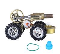 Car Stirling Engine Model, Hot Air Stirling External Combustion Engine Motor, Mechanical Science Collectible Stirling Motor for Him, Science Experiment Gifts for Adult