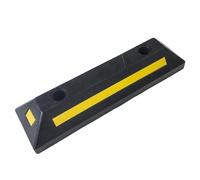 Car Stop for Garage - Garage Stop for Parking Lot, Heavy Duty Rubber Parking Edge Guide with Yellow | Reflective Tape, Parking Block for Safety in the Car