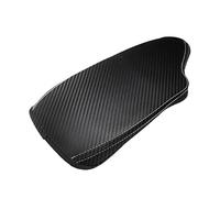 Car Storage Armrest For BMW 3 Series F30 2013-2018 Car Center Control Armrest Box Cover Trim Soft Carbon Texture Leather Center Armrest Cover(RHD white line)