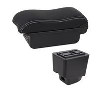 Car Storage Box Armrest Box For Captur For Kaptur 2018 2019 2020 2021 Leather Arm Rest Center Console Storage USB Armrest Box