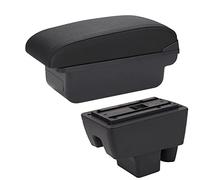 Car Storage Box For Skoda For RAPID For VW For Polo Car Armrest Box Retrofit Car Accessories Interior Details Storage Box Armrest Car Arm Rest Car Storage Box(C2 Black line NO USB)